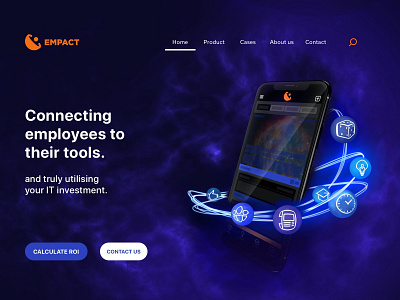 Product landing page rebranding proposal branding cosmos graphicdesign icons illustration landingpage moon nebula orbit rebranding satelite ui universe ux