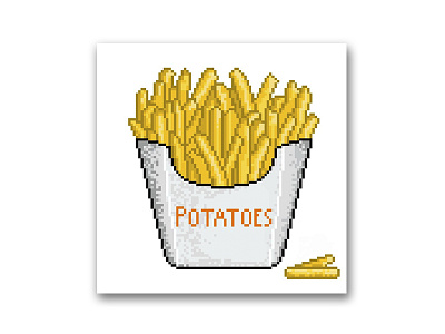 Potatoes (pixel_art) art illustration pixel potatoes