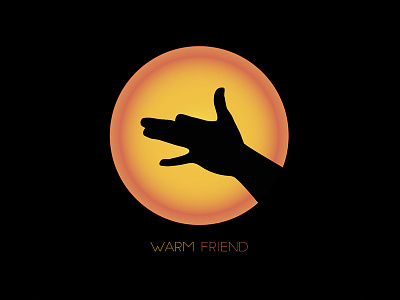 WARM FRIEND brand branding design dog friend graphic logo logodesign warm