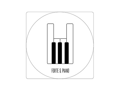 FORTE & PIANO brand branding design graphic logo logodesign music