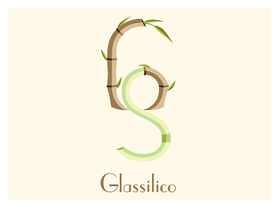 Logo Bamboo Glassilico bamboo brand branding design drinks graphic logo logodesign