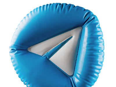 3d telegram icon