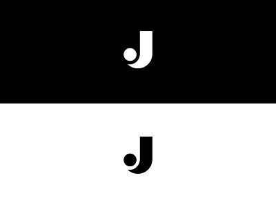 J Logo j negative space