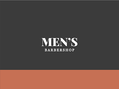 Men's Barbershop Logo barber barbershop classy elegant men salon