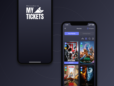 My Tickets App Pt.2 cinema dark mode interface ios iphone light mode mobile app design movies tickets ui ux