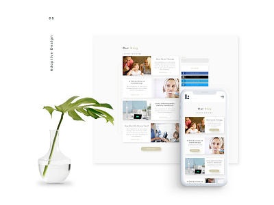 L.Dote dental clinic adaptive blog clean clinic dental design interface minimalistic mobile ui ux web white