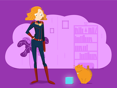 Captain Marvel's Cat