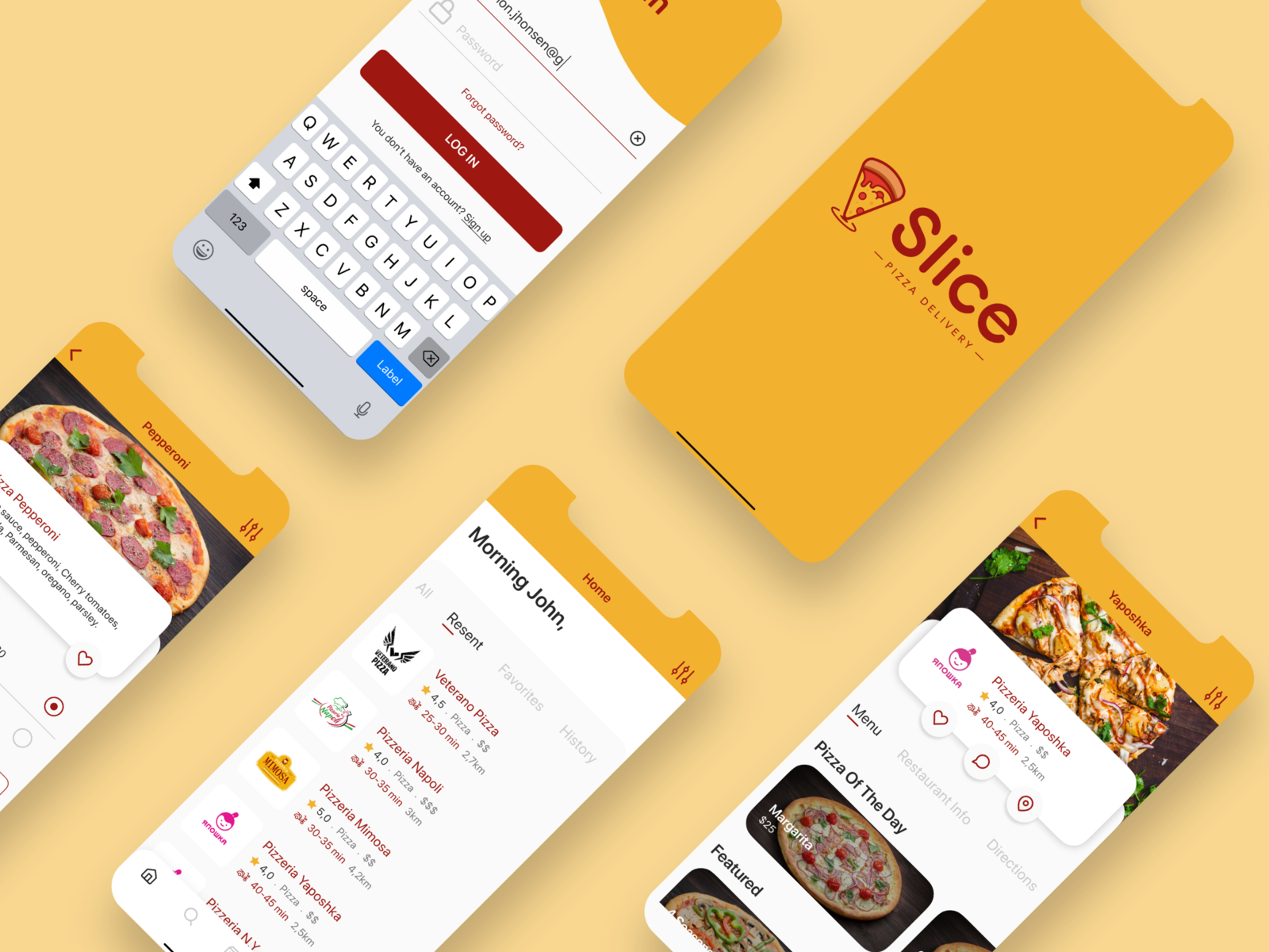 Slice_Pizza_Delivery_App. by Hussein AlAttar for Valor Software on