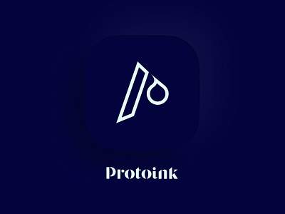 Protoink 2020 app artist blue brand design guest himati idea ink logo mati neomorphism neumorphic proto protoink prototype studio tattoo