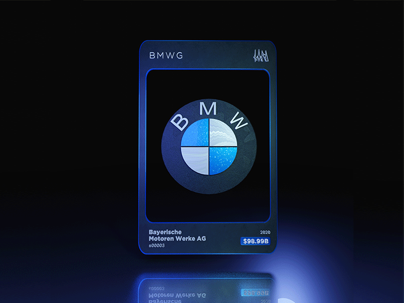 BMW 2020 #3 NFT CARD 3d auto bmw brands card cars company crypto cryptoart expensive himati luxury mati nft nftart nftartist nfts scifi