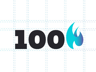 100k - Branding branding fire flame k k letter logo