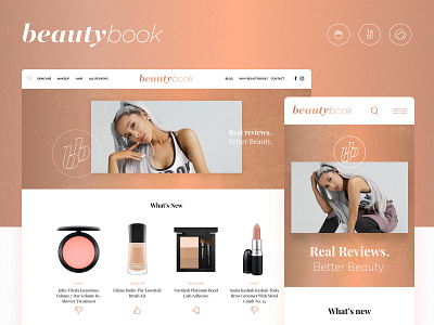 Beautybook Website - Homepage