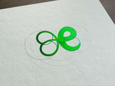 Erin - Logo for Irish School brand branding design english green guidelines ireland irish leaf logo paper school shamrock