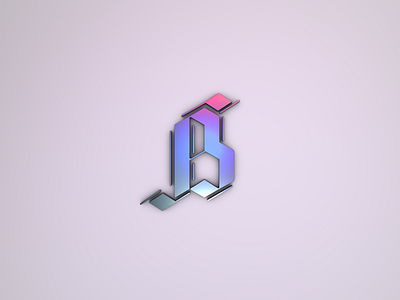 3D Letter B