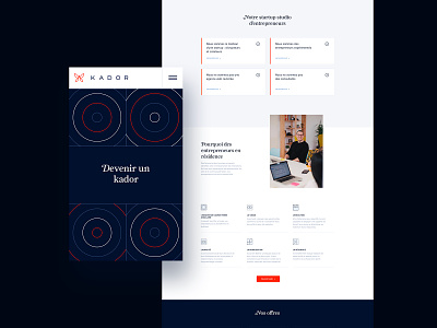 KADOR - Website desktop geometry layout mobile startup typography ui webdesign website
