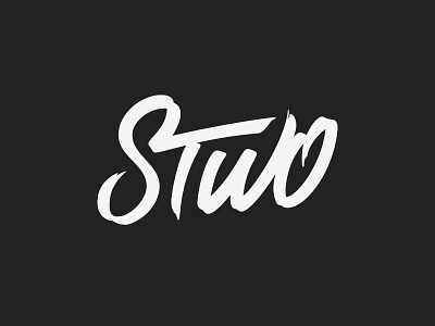 STWO beats black dynamic lettering stwo type unofficial vector