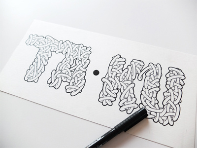 Ta-Ku hand drawn illustration lettering music taku type typography