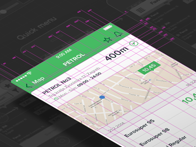Gas app - from wireframes to specifications