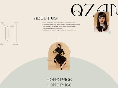 About Us Qzan about us branding design fashion homepage slider style typography ui ux vintage web design webdesign website