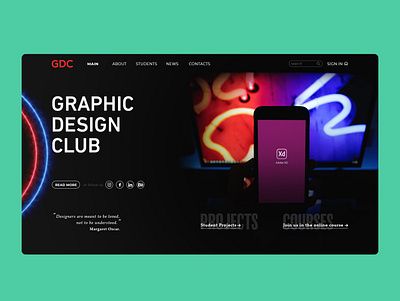 Graphic Design Club graphic graphic design ui ui ux uiux web web design