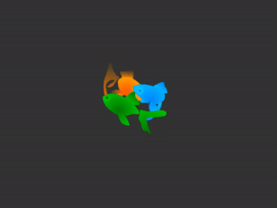 Fishy Fishy animation blue character design fish gif green minimal motion orange