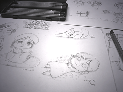 Petites aventures character design digital art drawing illustrator pencil sketches