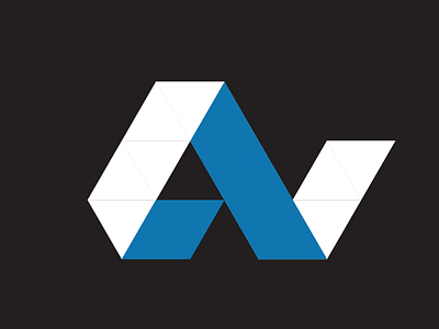 A a abstract brand branding contrast fun icon logo vector