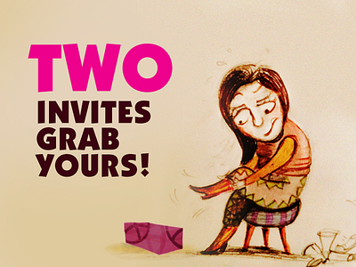 Two Dribbble Invites! boots draft dribbble invite free giveaway illustration sketch