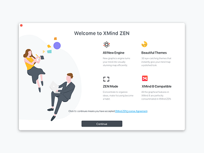 XMind Welcome Dialog