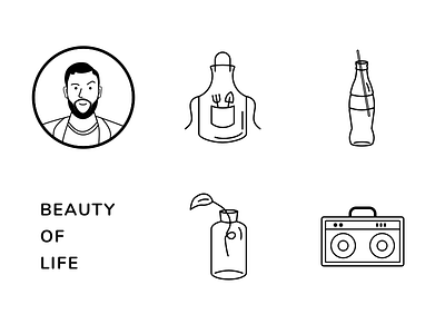 Beauty of life brand graphics icon