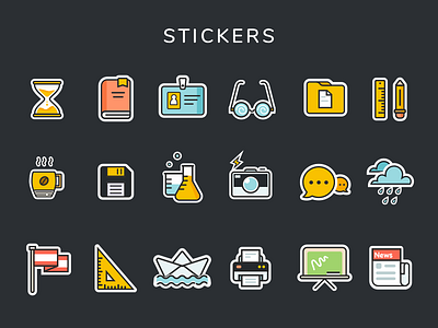 Stickers icons stickers