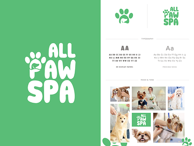 AllPawSpa Pet Grooming Brand Design brand branding concept design exploration grooming icon illustrator logo logodesign logotype minimal paw pet presentation vector