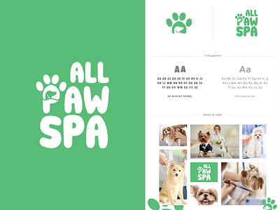 AllPawSpa Pet Grooming Brand Design