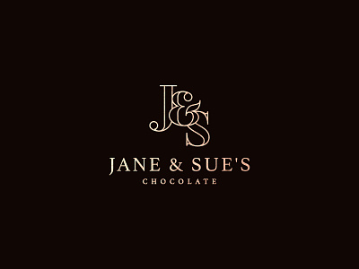 J&S Chocolate brand branding design icon logo logo design luxury minimal minimalism simple