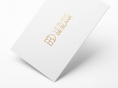 Le Blanc De Blank brand design icon identity logo luxury minimal minimalism modern simple