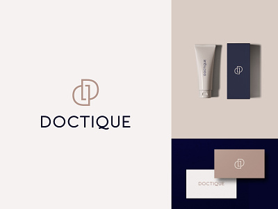 Doctique beauty brand cosmetic cosmetic logo design logo logo design minimal minimalism modern simple
