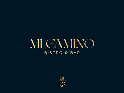 MiCamino_Bistro & Bar brand branding design graphic design logo logodesign lux minimal modern simple typography