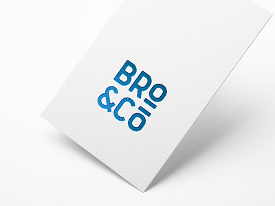 BRO & CO brand branding design graphic design logo minimal modern print simple typography