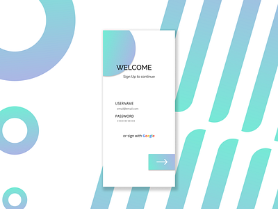 Minimal Sign Up app branding colors design figma google gradient interface ios minimal mobile mobile app ui