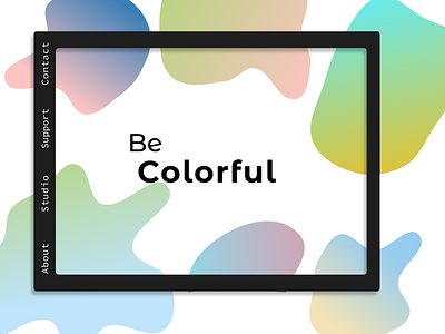 Be Colorful app branding colors figma illustration interface minimal mobile app ui ux vector web