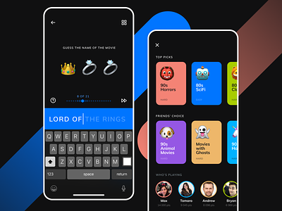 Filmoji - Emoji quiz game for movie lovers design emoji product product design ui ux