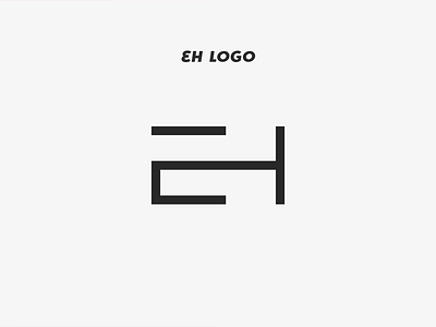 Pre-Made "EH" Logo For Sale concept logo eh logo logo for sale