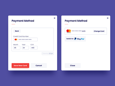 Payment Method UI design by Avi Whol on Dribbble