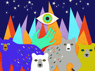 The 3th Eye bears eye nature night