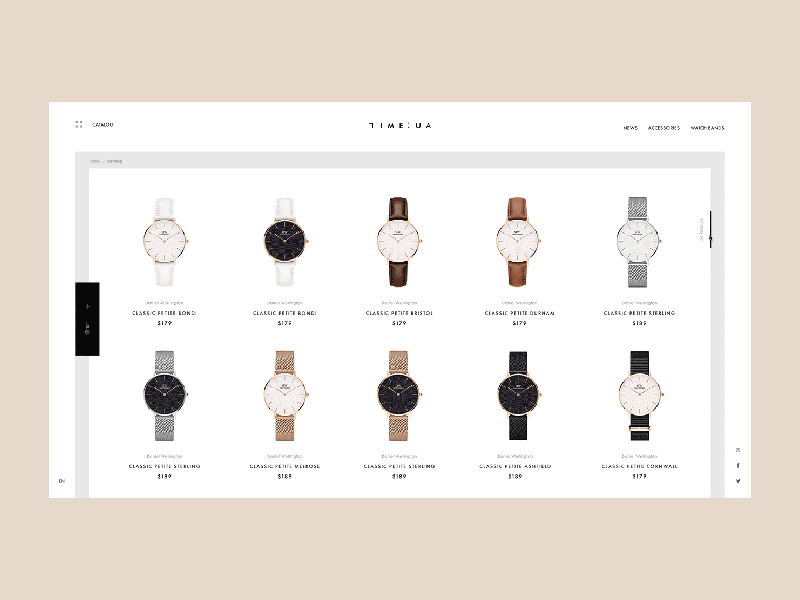 Time ua design interaction design internet shop time ui ui ux uidesign uxdesign web website