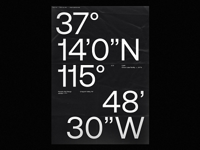 001 — A51 layout minimal poster typographic typography