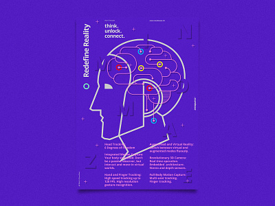 Mindmaze Brand Exploration Poster brand branding identity poster reality virtual vr