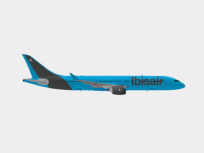 Ibisair Concept Livery air airline blue brand identity branding logo