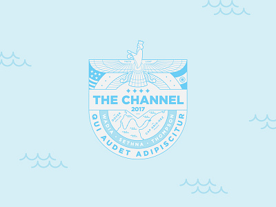 The Channel 2017 — Mission Patch badge design illustration patch