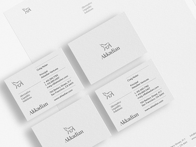 Akkadian — Visual Identity brand branding business card identity logo minimal